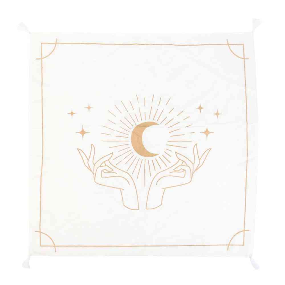 Something Different - 72cm Mystical Hands Altar cloth - White/Gold coloured
